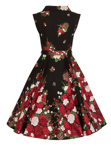 Lifestyle foto Retro pin up šaty Kytica